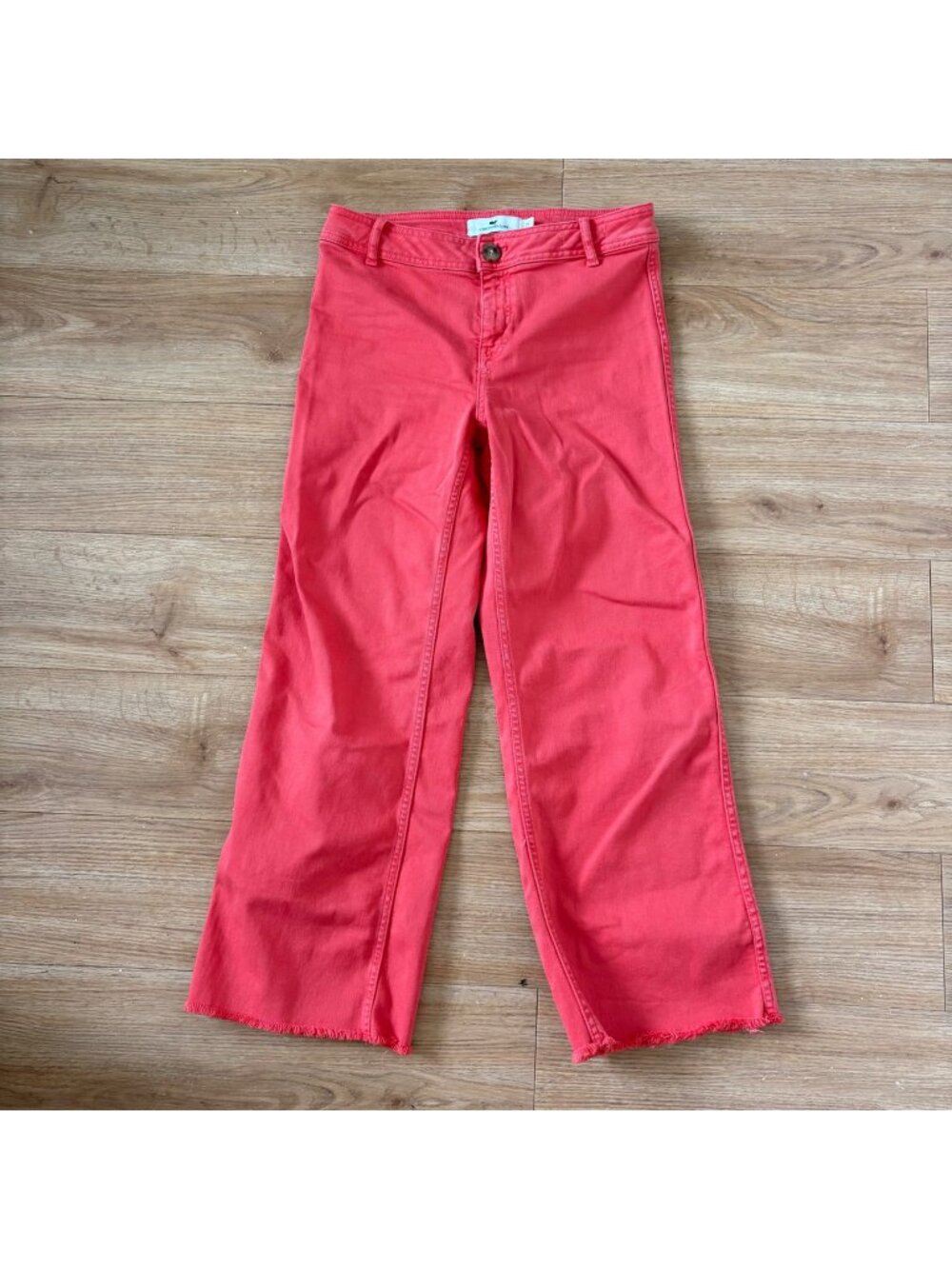Vineyard Vines High Rise Straight Crop Denim Jeans Pink Women’s Size 25
